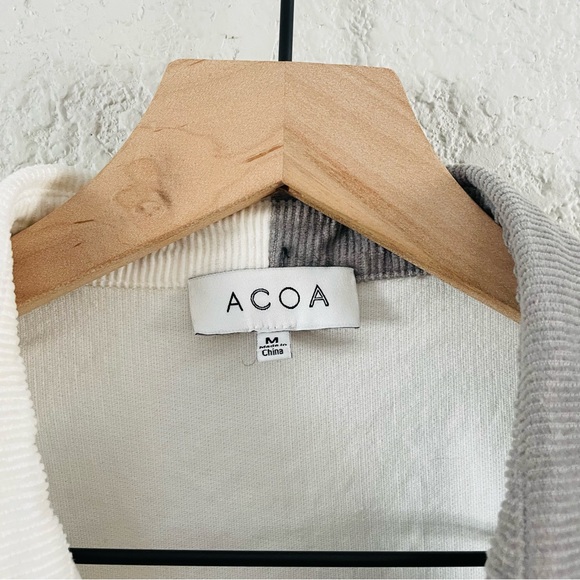 ACOA Corduroy Colorblock Oversized Shirt / Shacket - Picture 12 of 13